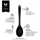 Colher 28cm Comprimento Em Silicone Preta
